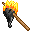 marshmallow on fire icon